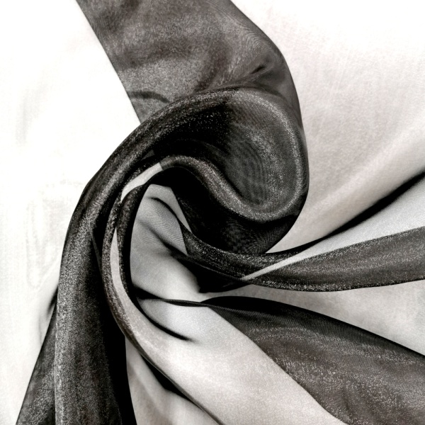 Plain Dyed Organza Black (50 metres)